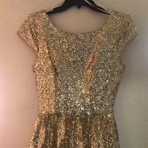 ✨GOLD Sequin dress.
